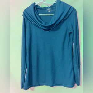 a.n.a Women's Cowl Neck Sweater in Teal